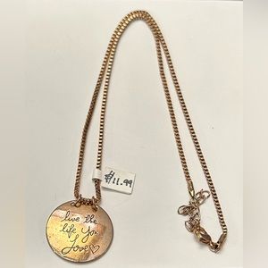 Live the Life You Love Necklace